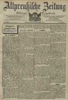 Altpreussische Zeitung, Nr. 238 Freitag 10 Oktober 1902, 54. Jahrgang