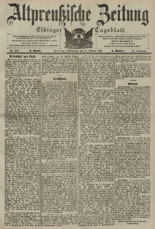 Altpreussische Zeitung, Nr. 239 Sonnabend 11 Oktober 1902, 54. Jahrgang