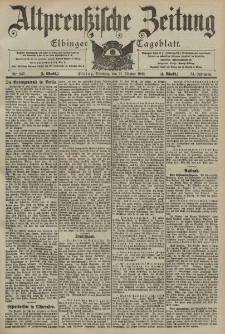 Altpreussische Zeitung, Nr. 247 Dienstag 21 Oktober 1902, 54. Jahrgang