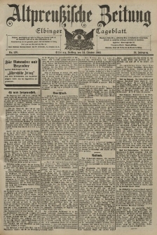 Altpreussische Zeitung, Nr. 250 Freitag 24 Oktober 1902, 54. Jahrgang