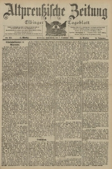 Altpreussische Zeitung, Nr. 263 Sonnabend 8 November 1902, 54. Jahrgang