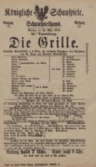 Pozycja nr 186 z kolekcji Henryka Nitschmanna : Die Grille