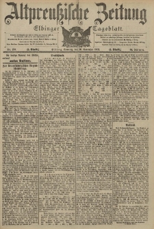 Altpreussische Zeitung, Nr. 271 Dienstag 18 November 1902, 54. Jahrgang
