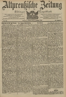 Altpreussische Zeitung, Nr. 273 Freitag 21 November 1902, 54. Jahrgang
