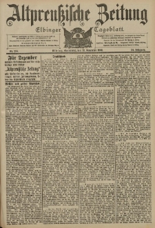 Altpreussische Zeitung, Nr. 274 Sonnabend 22 November 1902, 54. Jahrgang