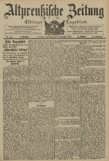 Altpreussische Zeitung, Nr. 275 Sonntag 23 November 1902, 54. Jahrgang