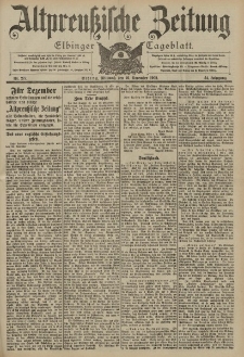 Altpreussische Zeitung, Nr. 277 Mittwoch 26 November 1902, 54. Jahrgang