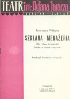 Szklana menażeria (The Glass Menagerie) - program teatralny