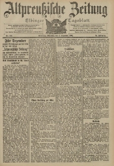 Altpreussische Zeitung, Nr. 283 Mittwoch 3 Dezember 1902, 54. Jahrgang