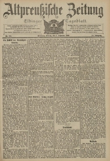 Altpreussische Zeitung, Nr. 285 Freitag 5 Dezember 1902, 54. Jahrgang