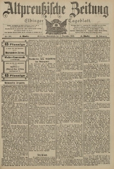 Altpreussische Zeitung, Nr. 286 Sonnabend 6 Dezember 1902, 54. Jahrgang