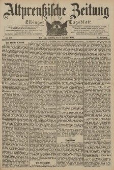 Altpreussische Zeitung, Nr. 288 Dienstag 9 Dezember 1902, 54. Jahrgang