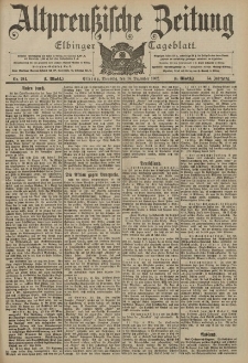Altpreussische Zeitung, Nr. 294 Dienstag 16 Dezember 1902, 54. Jahrgang