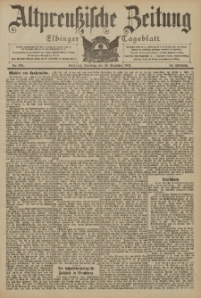 Altpreussische Zeitung, Nr. 300 Dienstag 23 Dezember 1902, 54. Jahrgang