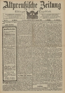 Altpreussische Zeitung, Nr. 301 Mittwoch 24 Dezember 1902, 54. Jahrgang
