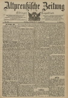 Altpreussische Zeitung, Nr. 304 Dienstag 30 Dezember 1902, 54. Jahrgang
