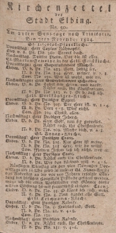 Kirchenzettel der Stadt Elbing, Nr. 50, 7 November 1824