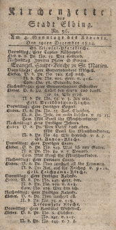 Kirchenzettel der Stadt Elbing, Nr. 56, 19 Dezember 1824