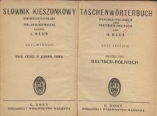 Słownik kieszonkowy niemiecko-polski i polsko-niemiecki