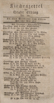 Kirchenzettel der Stadt Elbing, Nr. 24, 18 Mai 1817