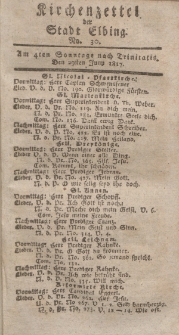 Kirchenzettel der Stadt Elbing, Nr. 30, 29 Juni 1817