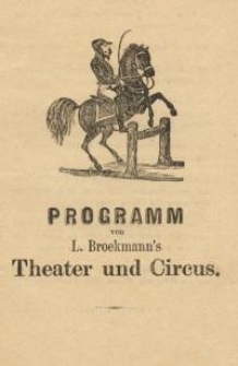 Bestandteil Nr. 124 der Nitschmanns Sammlungen: Programm von L. Broekmann