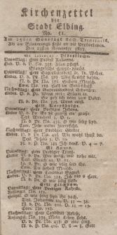 Kirchenzettel der Stadt Elbing, Nr. 51, 23 November 1817