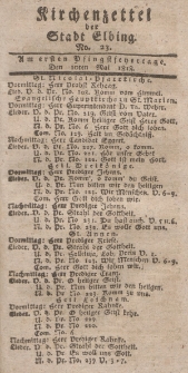 Kirchenzettel der Stadt Elbing, Nr. 23, 10 Mai 1818
