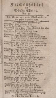 Kirchenzettel der Stadt Elbing, Nr. 57, 31 Dezember 1815