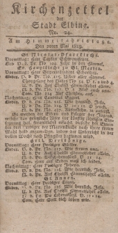 Kirchenzettel der Stadt Elbing, Nr. 24, 20 Mai 1819