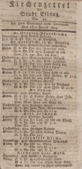 Kirchenzettel der Stadt Elbing, Nr. 35, 1 August 1819