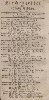 Kirchenzettel der Stadt Elbing, Nr. 38, 22 August 1819