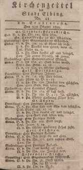 Kirchenzettel der Stadt Elbing, Nr. 44, 3 Oktober 1819
