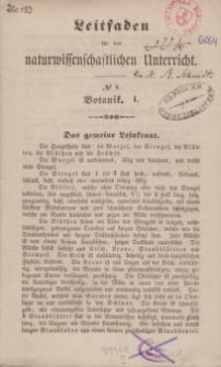 Leitfaden für den naturwissenschaftlichen Unterricht : No 4