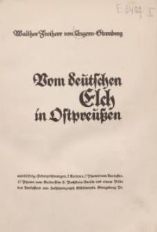 Vom deutschen Elch in Ostpreussen