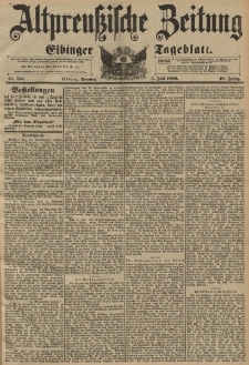 Altpreussische Zeitung, Nr. 156 Sonntag 5 Juli 1896, 48. Jahrgang
