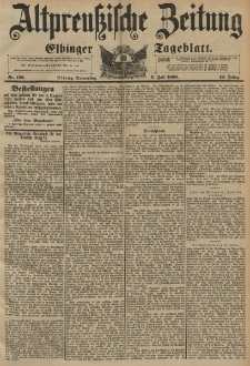 Altpreussische Zeitung, Nr.159 Donnerstag 9 Juli 1896, 48. Jahrgang