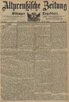 Altpreussische Zeitung, Nr.160 Freitag 10 Juli 1896, 48. Jahrgang