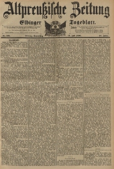 Altpreussische Zeitung, Nr.165 Donnerstag 16 Juli 1896, 48. Jahrgang