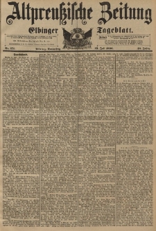 Altpreussische Zeitung, Nr.171 Donnerstag 23 Juli 1896, 48. Jahrgang