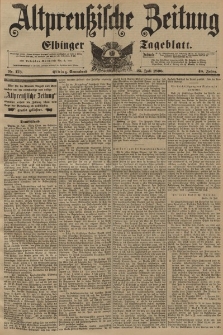 Altpreussische Zeitung, Nr.173 Sonnabend 25 Juli 1896, 48. Jahrgang
