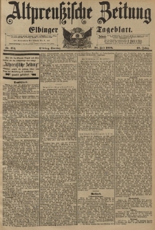 Altpreussische Zeitung, Nr.174 Sonntag 26 Juli 1896, 48. Jahrgang