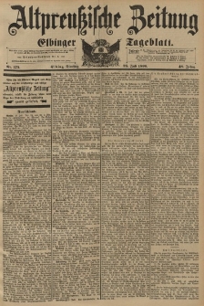 Altpreussische Zeitung, Nr.175 Dienstag 28 Juli 1896, 48. Jahrgang
