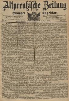 Altpreussische Zeitung, Nr.179 Sonnabend 1 August 1896, 48. Jahrgang
