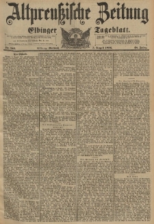 Altpreussische Zeitung, Nr.182 Mittwoch 5 August 1896, 48. Jahrgang