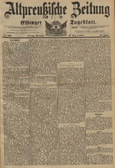 Altpreussische Zeitung, Nr.188 Mittwoch 12 August 1896, 48. Jahrgang