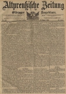 Altpreussische Zeitung, Nr.193 Dienstag 18 August 1896, 48. Jahrgang