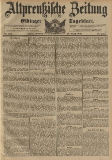Altpreussische Zeitung, Nr.194 Mittwoch 19 August 1896, 48. Jahrgang