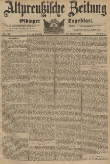 Altpreussische Zeitung, Nr.198 Sonntag 23 August 1896, 48. Jahrgang