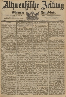 Altpreussische Zeitung, Nr.199 Dienstag 25 August 1896, 48. Jahrgang